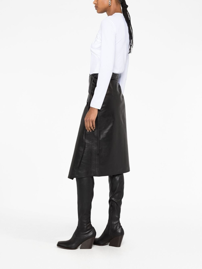 asymmetric leather skirt 4