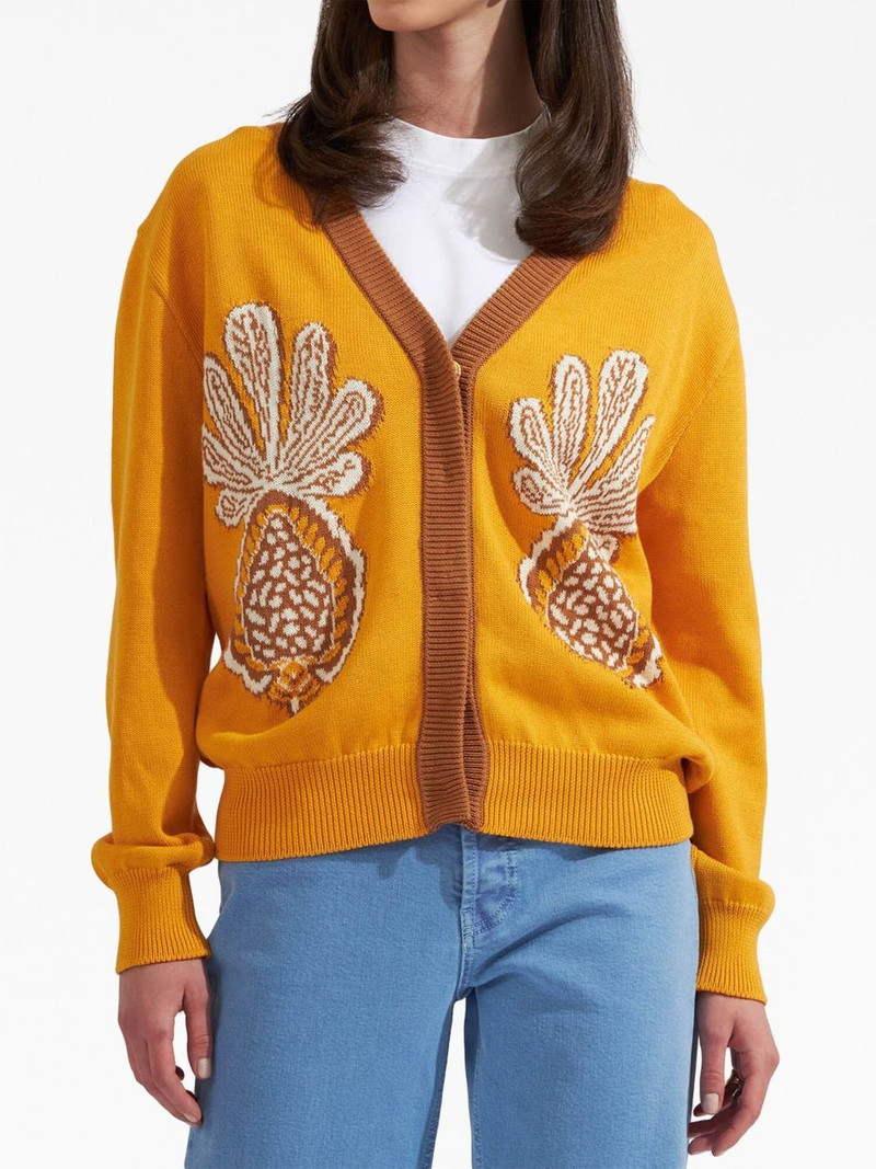 La DoubleJ Pineapple-print cardigan outlook