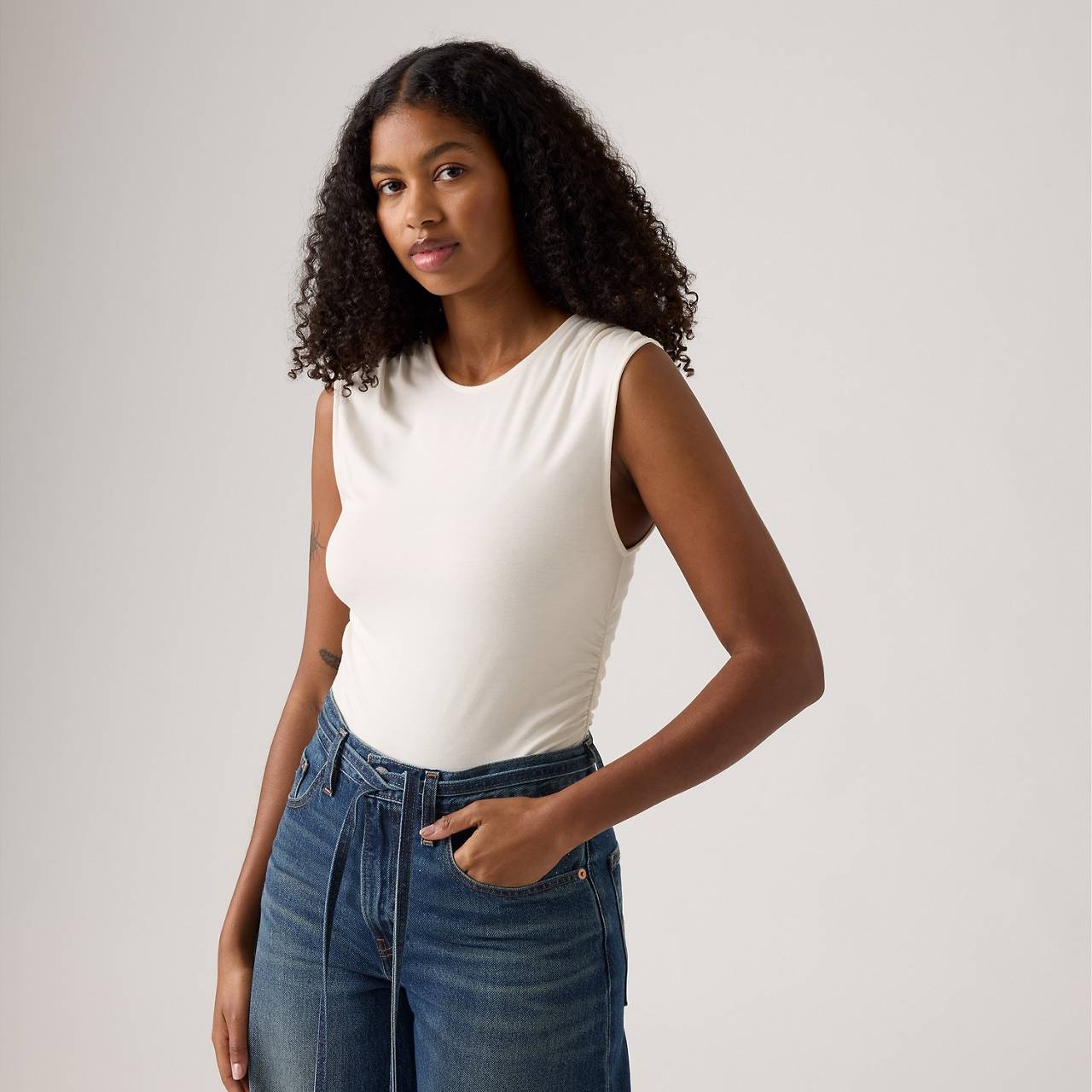 CRYSTAL RUCHED TOP - 2