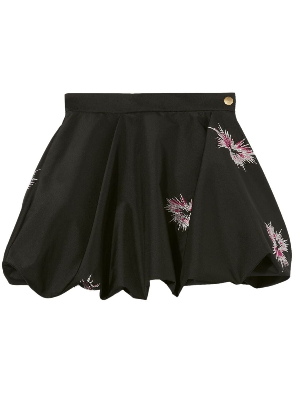 embroidered A-Line skirt - 1