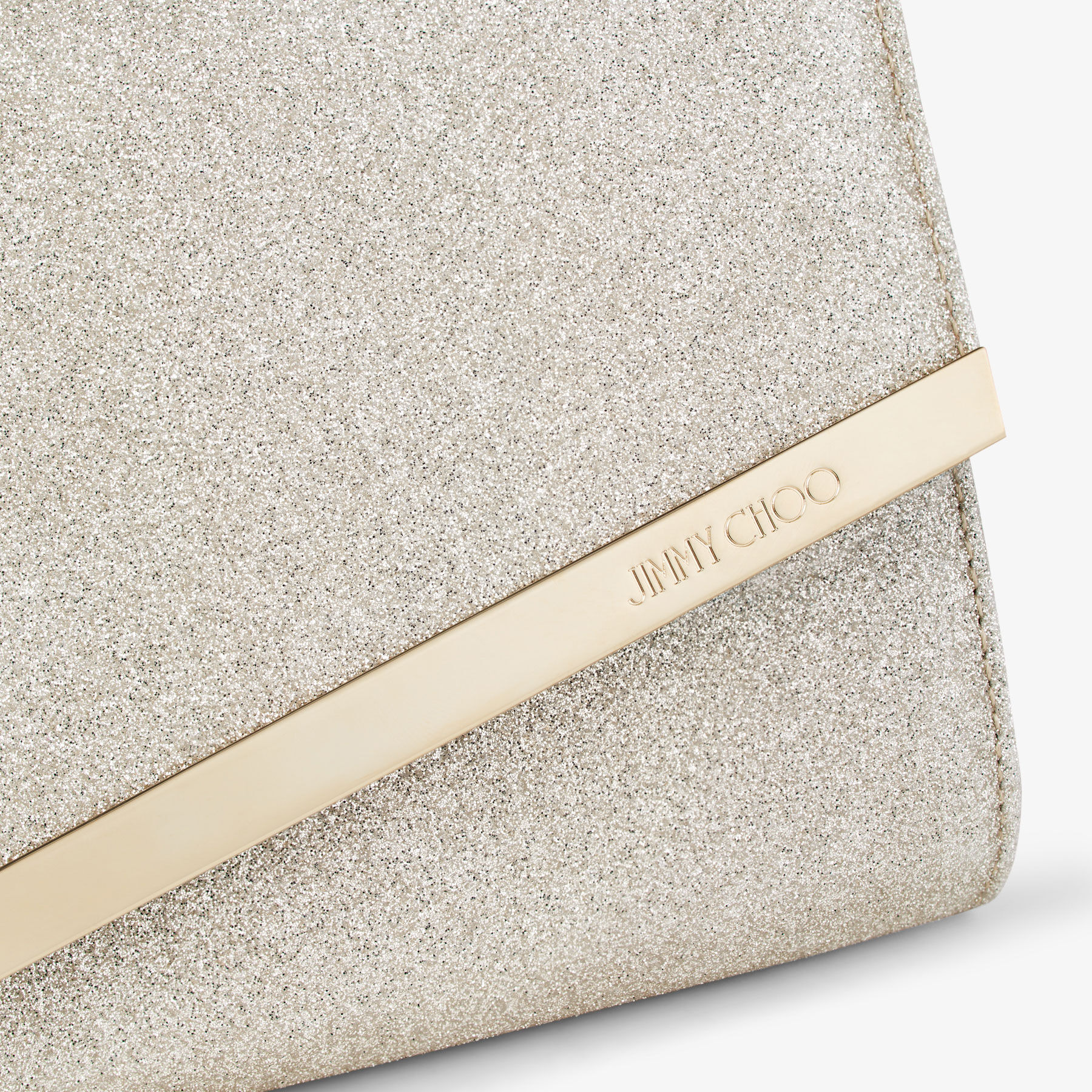 Emmie
Platinum Ice Dusty Glitter Clutch Bag - 3