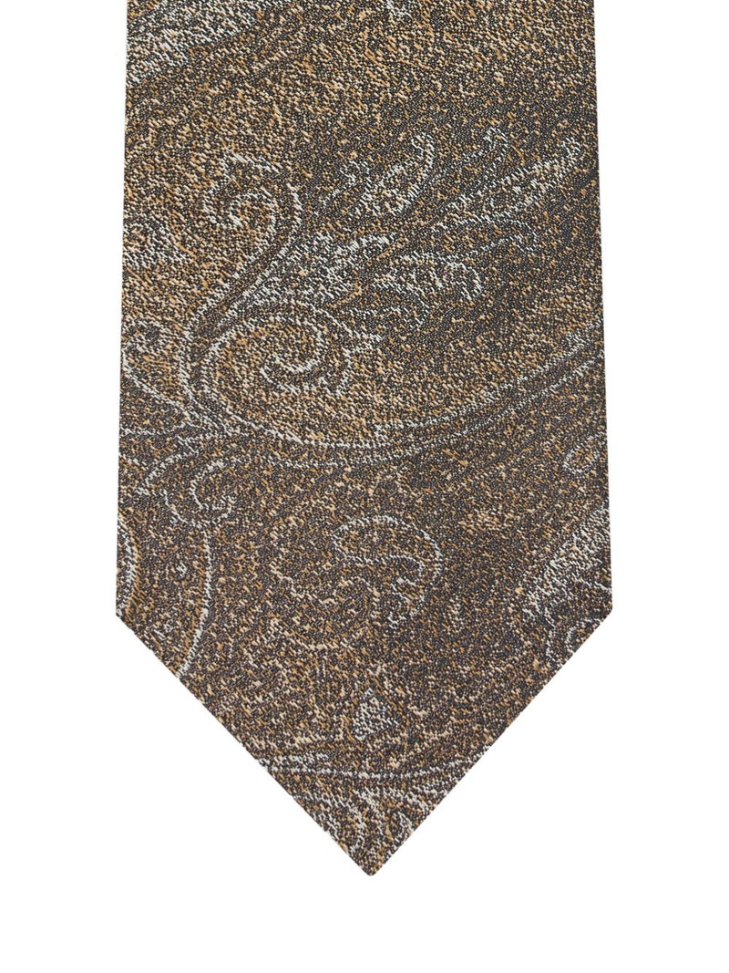 Etro jacquard motif silk tie outlook