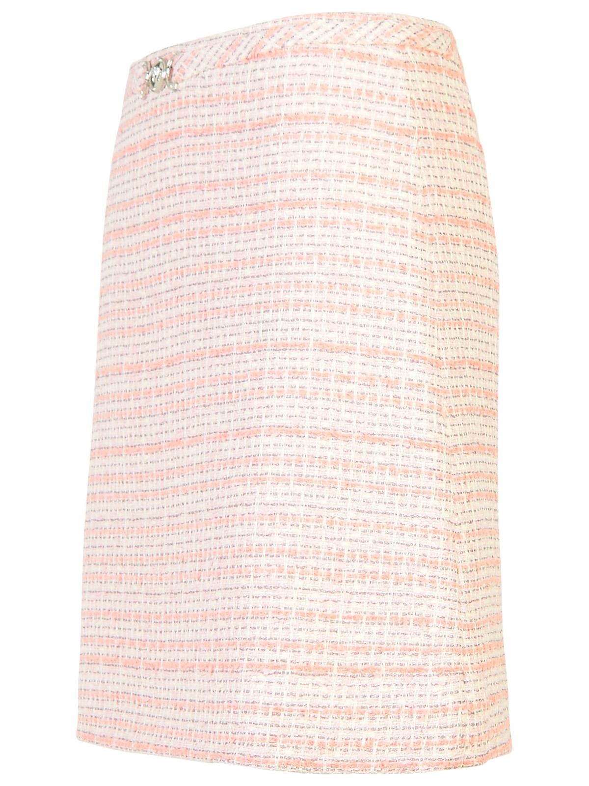 Versace Pink Ribbed Blend Skirt Women - 2