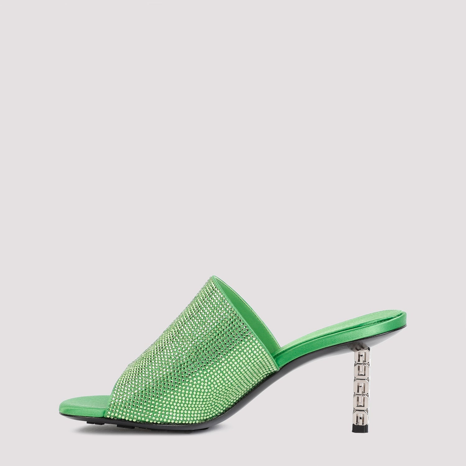 Givenchy G Cube Mules In Satin With Strass Women - 2