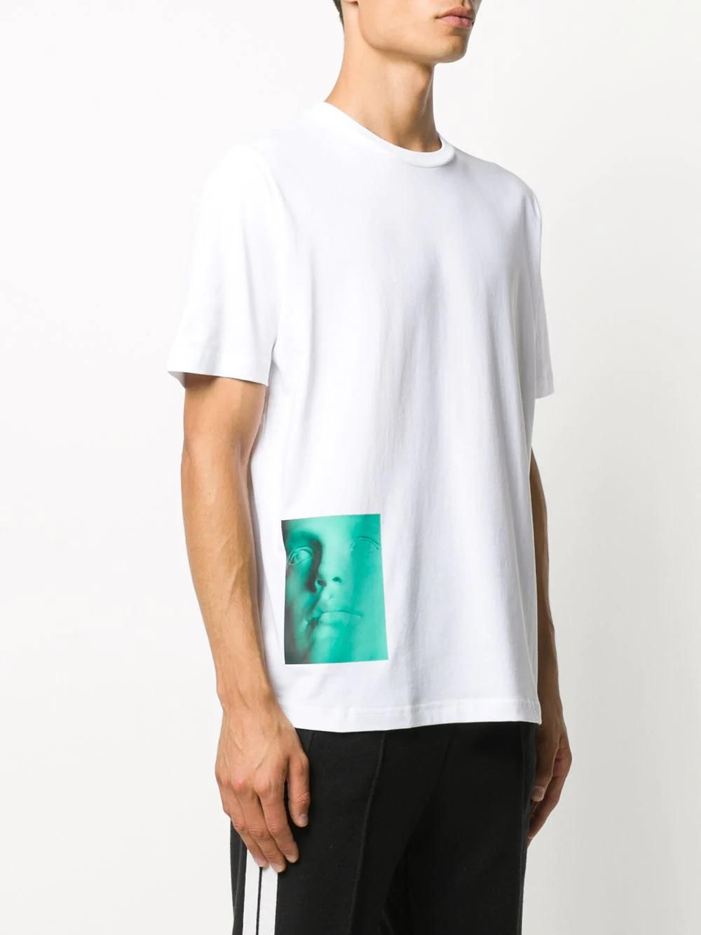 face print T-shirt  - 3