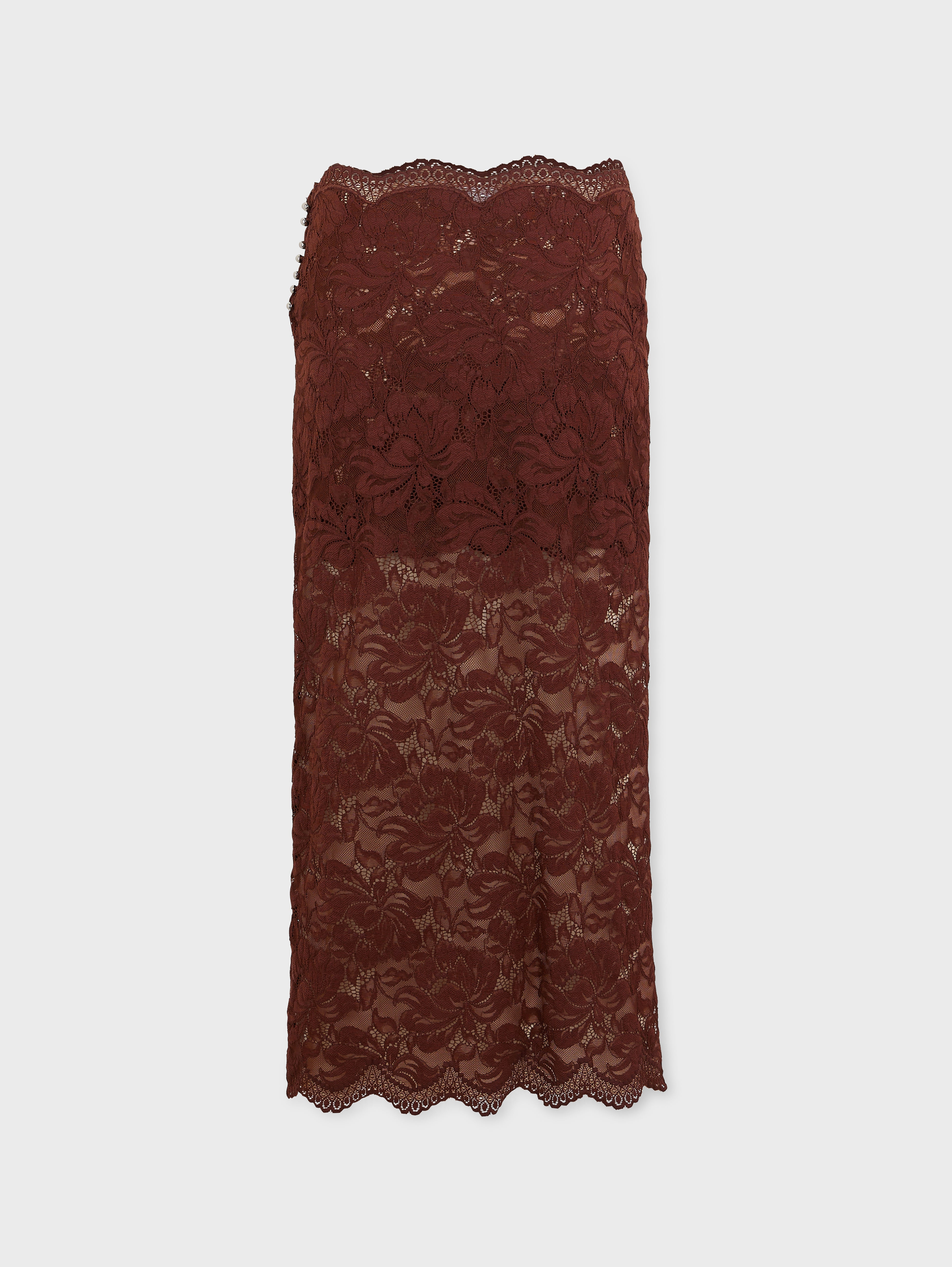 MIDI SKIRT IN LACE - 7