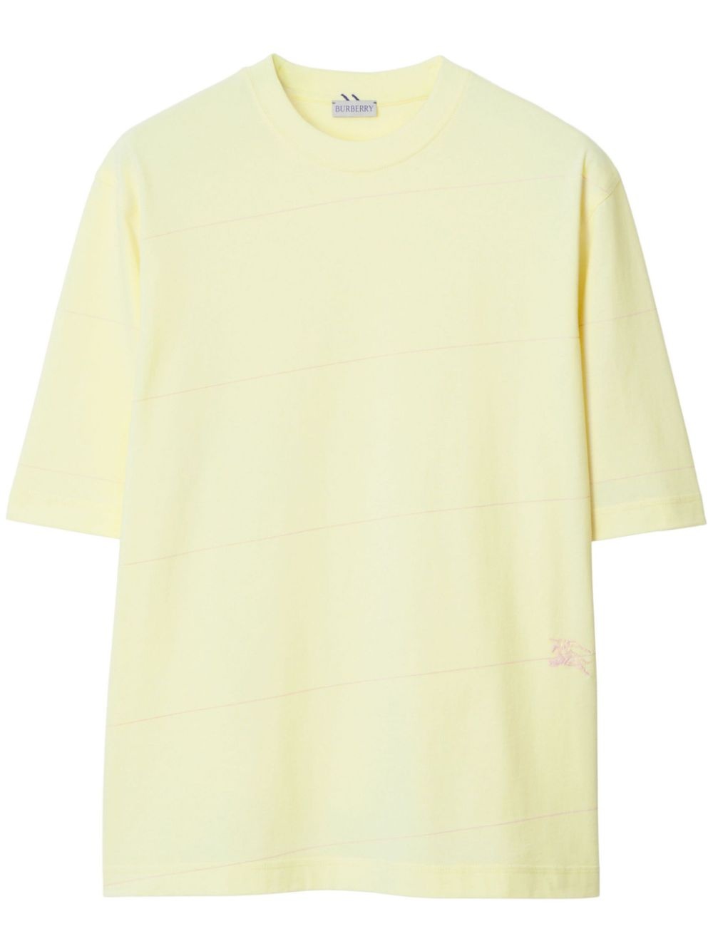 logo-embroidered cotton T-shirt - 1