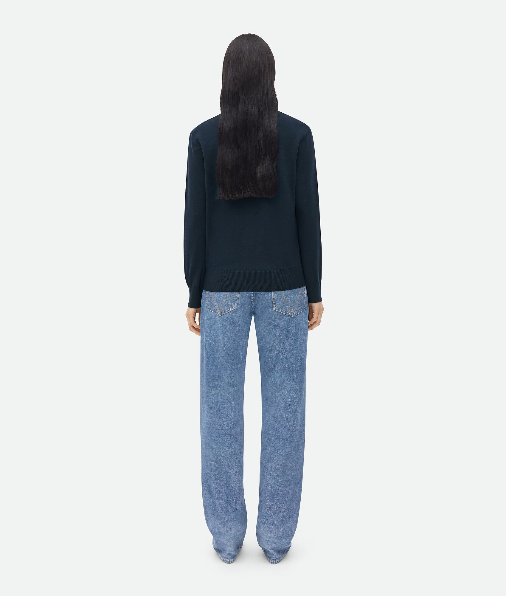 "bv" embroidery wool cardigan - 3
