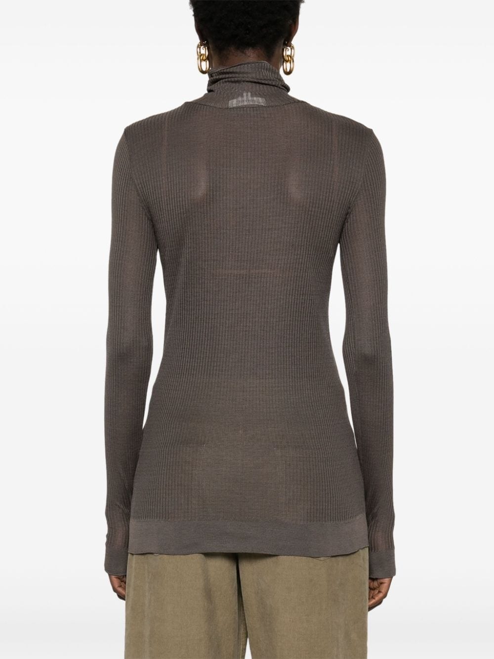fine-ribbed sweater - 4