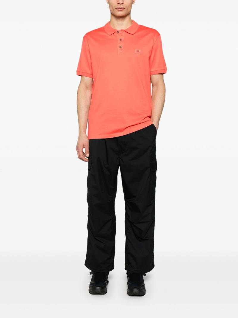 C.P. Company logo-patch polo shirt outlook
