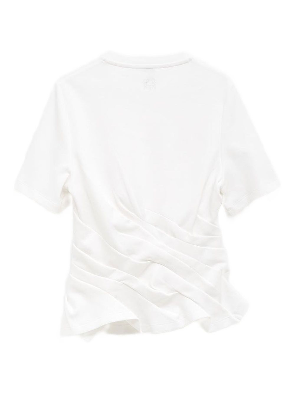 asymmetrical pleated T-shirt - 2