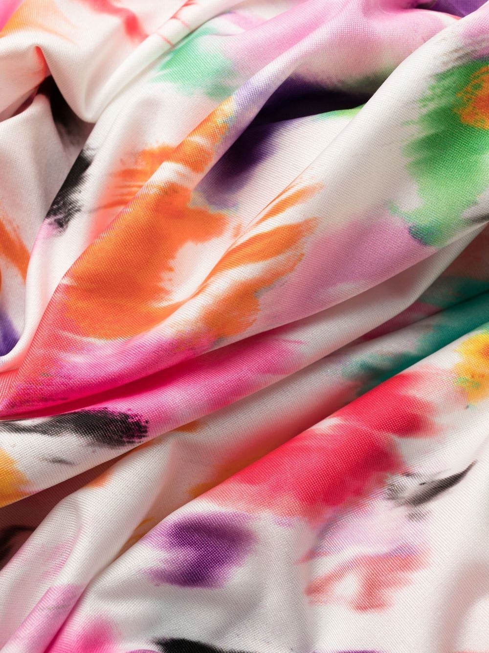 abstract floral-print midi dress - 6