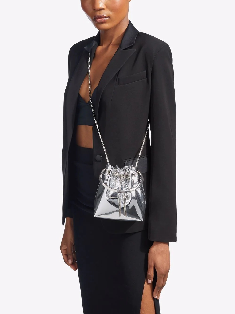 Bon Bon metallic-effect bucket bag - 2