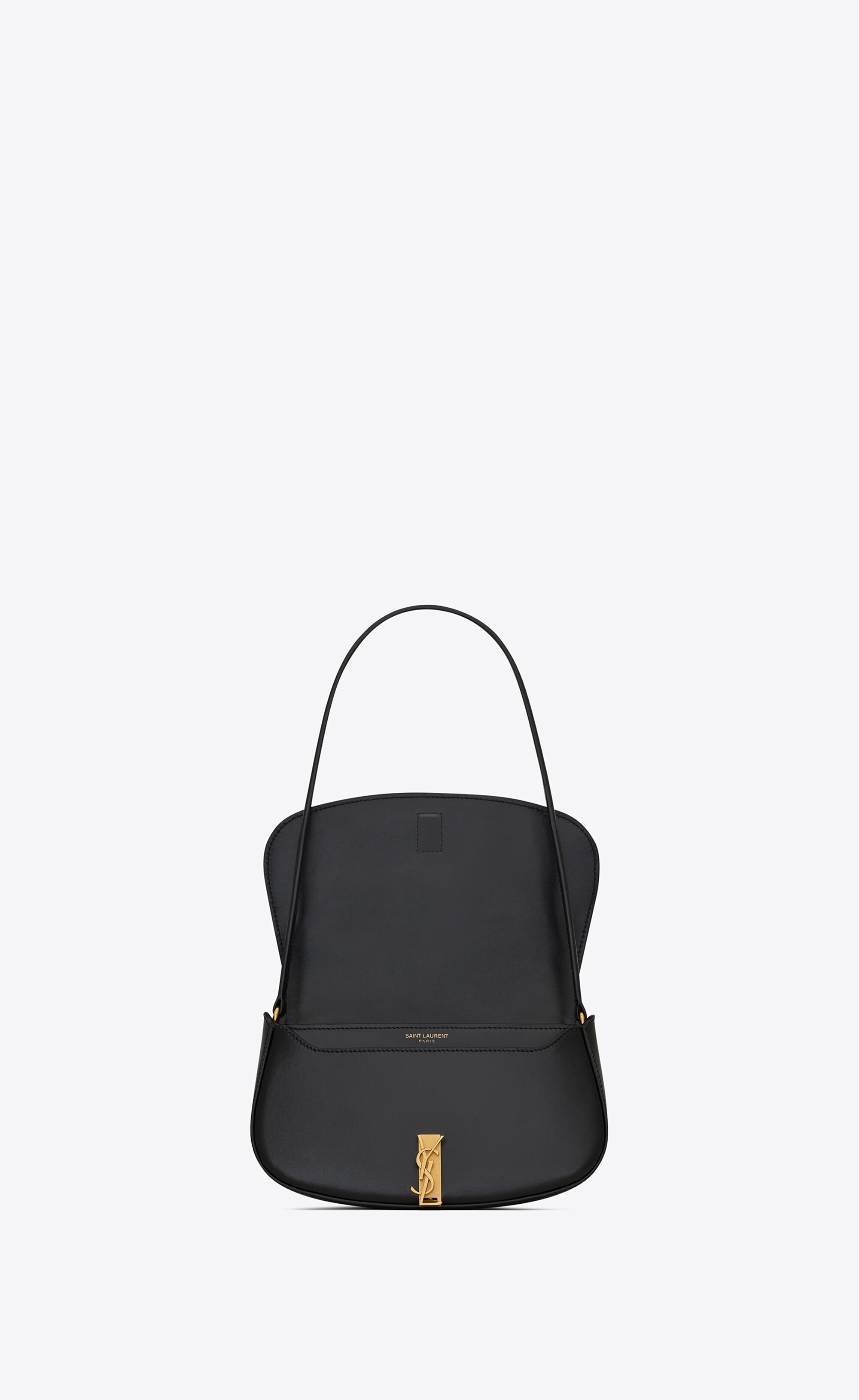 voltaire mini shoulder bag in box saint laurent leather - 5