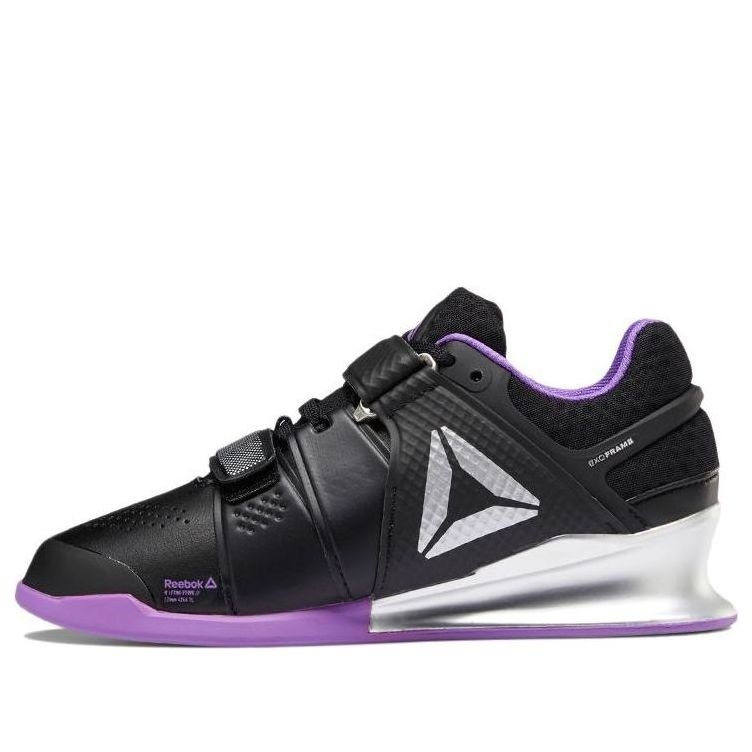 (WMNS) Reebok Legacy Lifter Low-Top Weightlifting Shoes Black/Purple DV6231 - 1