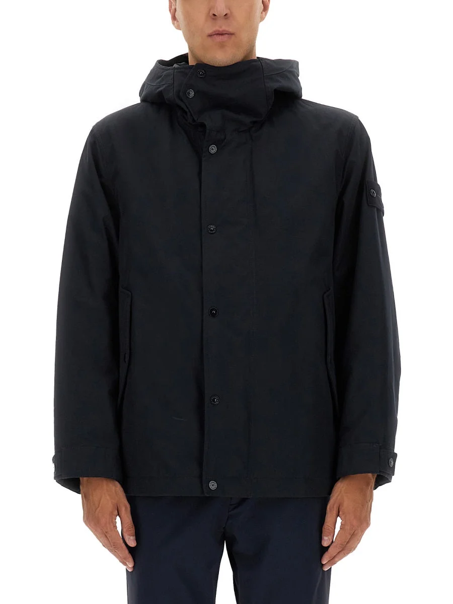 Stone Island Men Waterproof Jacket With Hood - 1