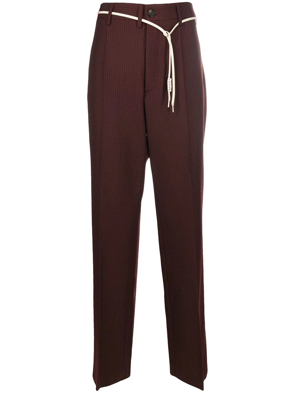 tailored straight-leg trousers - 1