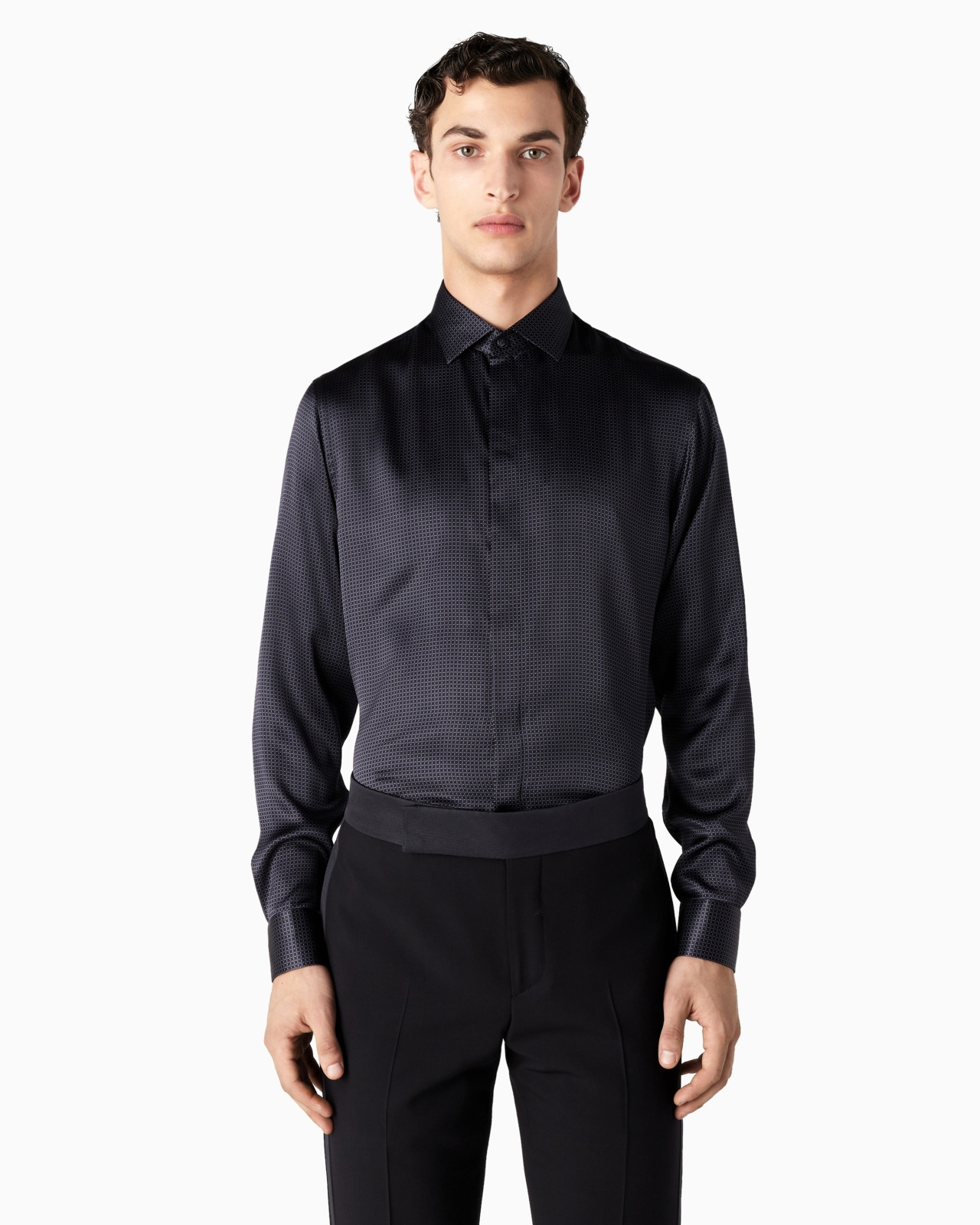 Regular-fit printed silk shirt - 2