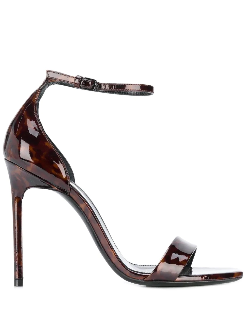 tortoiseshell effect sandals - 1