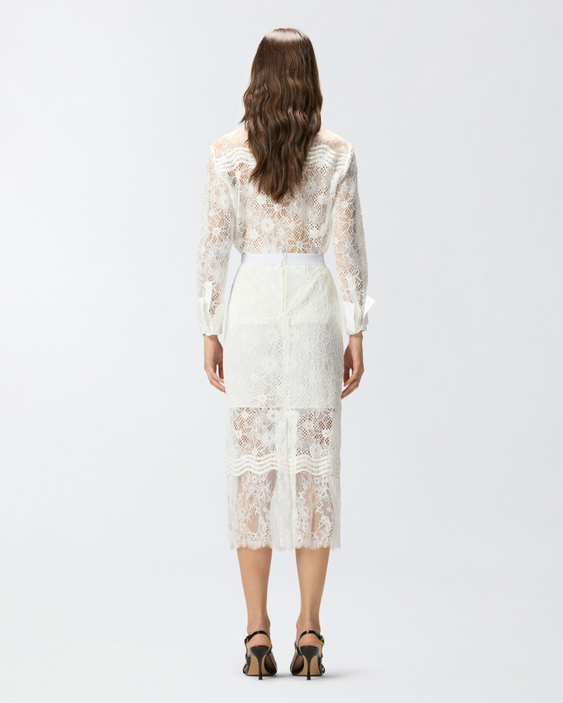 MIDI SKIRT IN LACE WITH SLITS 5