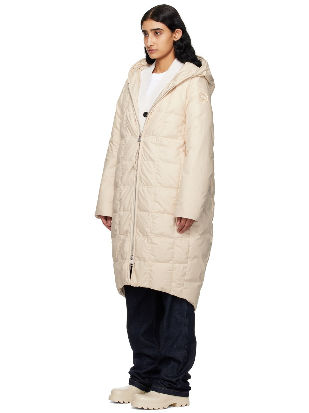 Beige Tourma Down Coat - 4