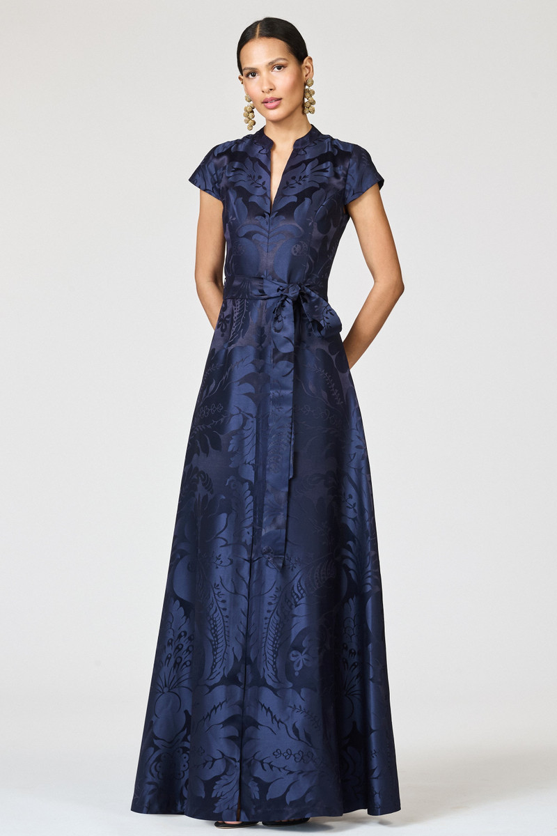 SACHIN & BABI MARA GOWN - DEEP OCEAN outlook