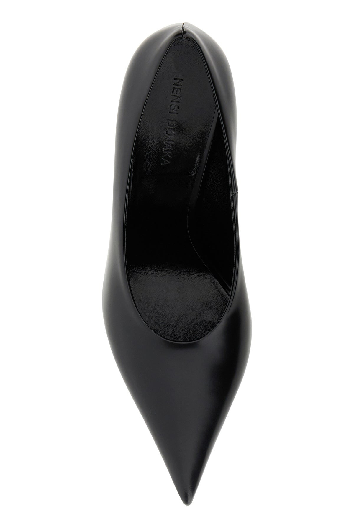 Black leather pumps - 4