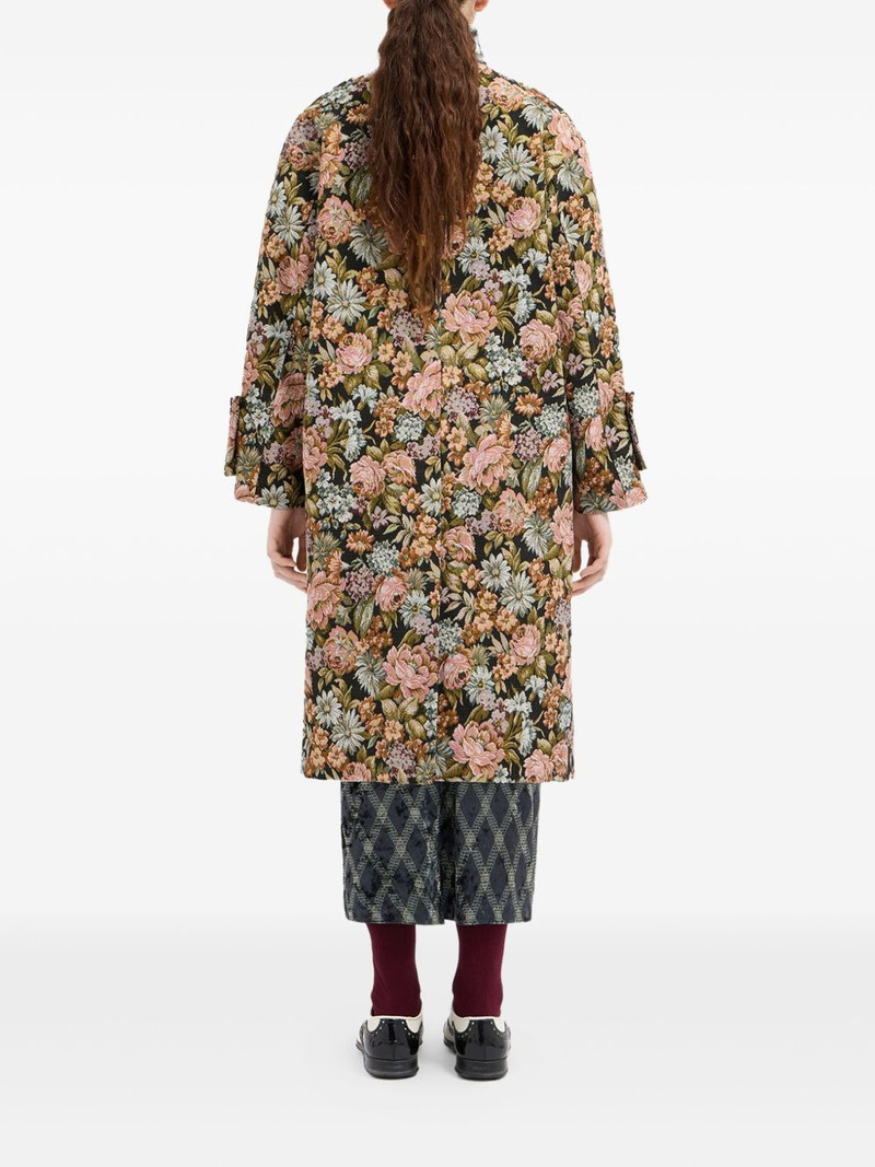 floral-print double-breasted coat 3