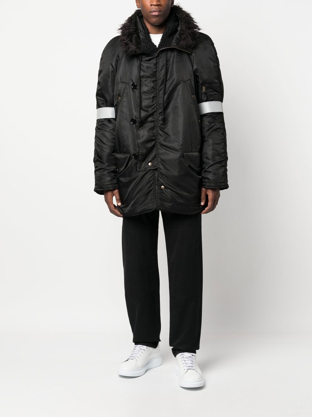 hooded parka coat - 2