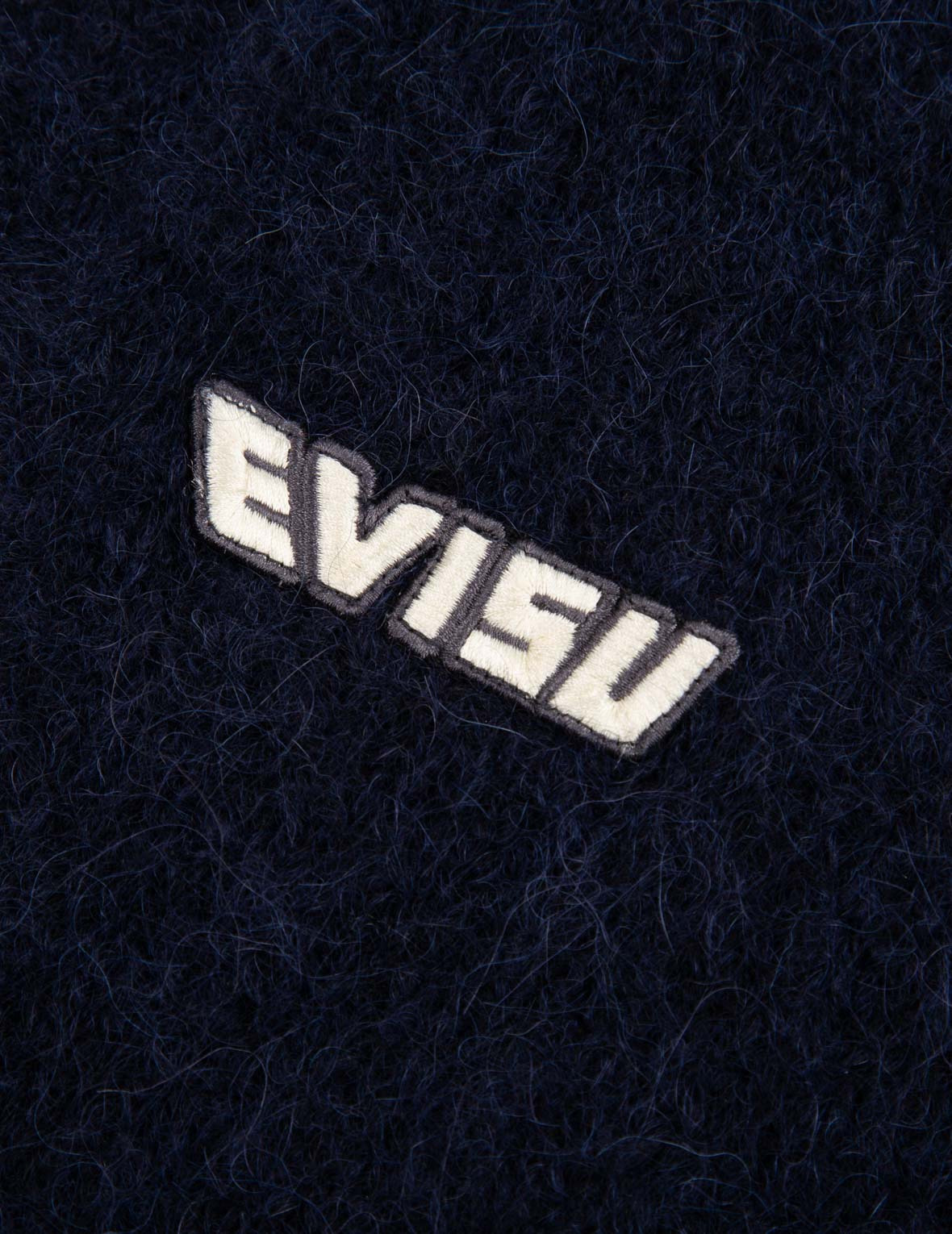 LOGO BADGE FLUFFY CARDIGAN - 10