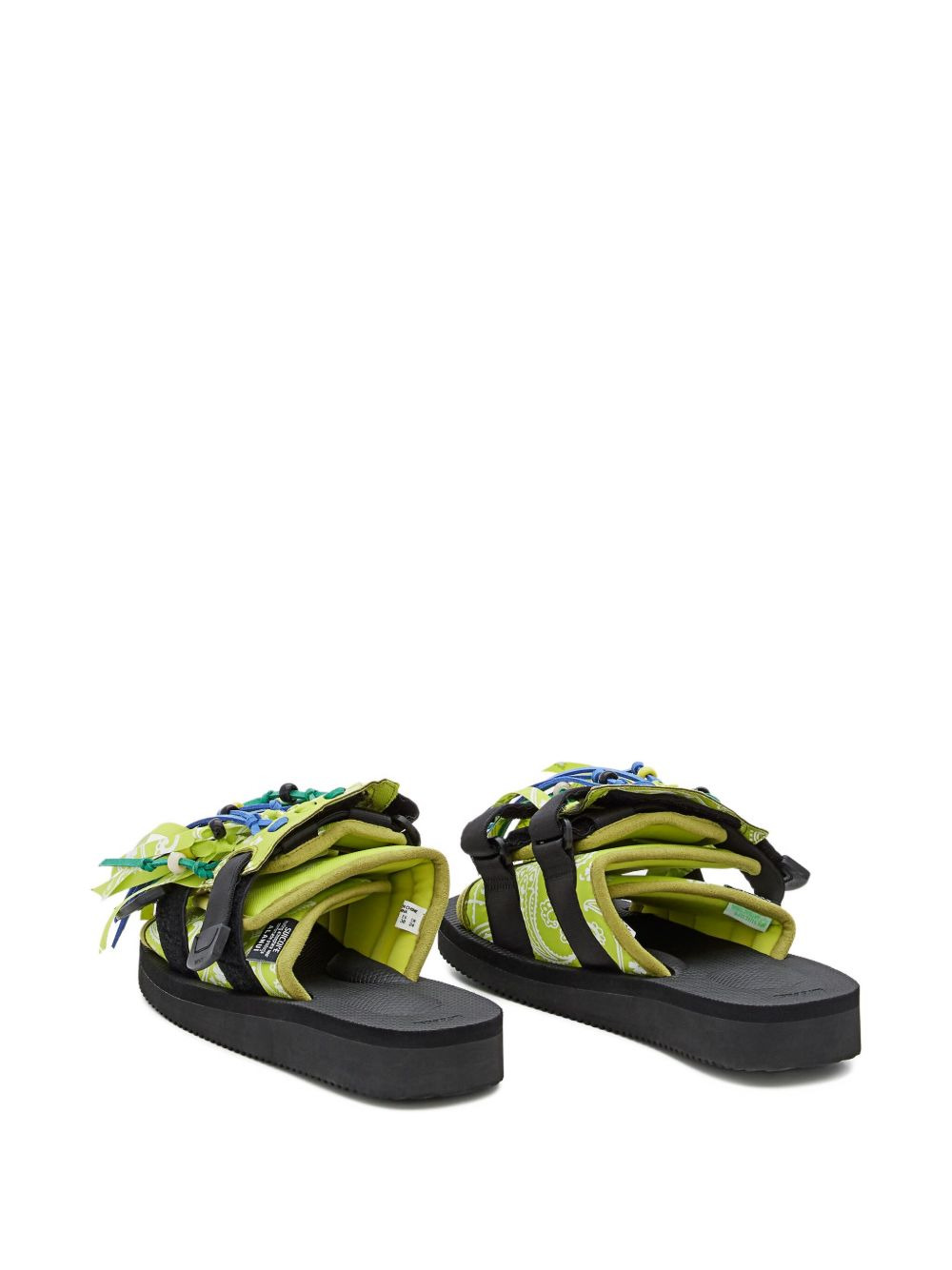 paisley-print fringe sandals - 4