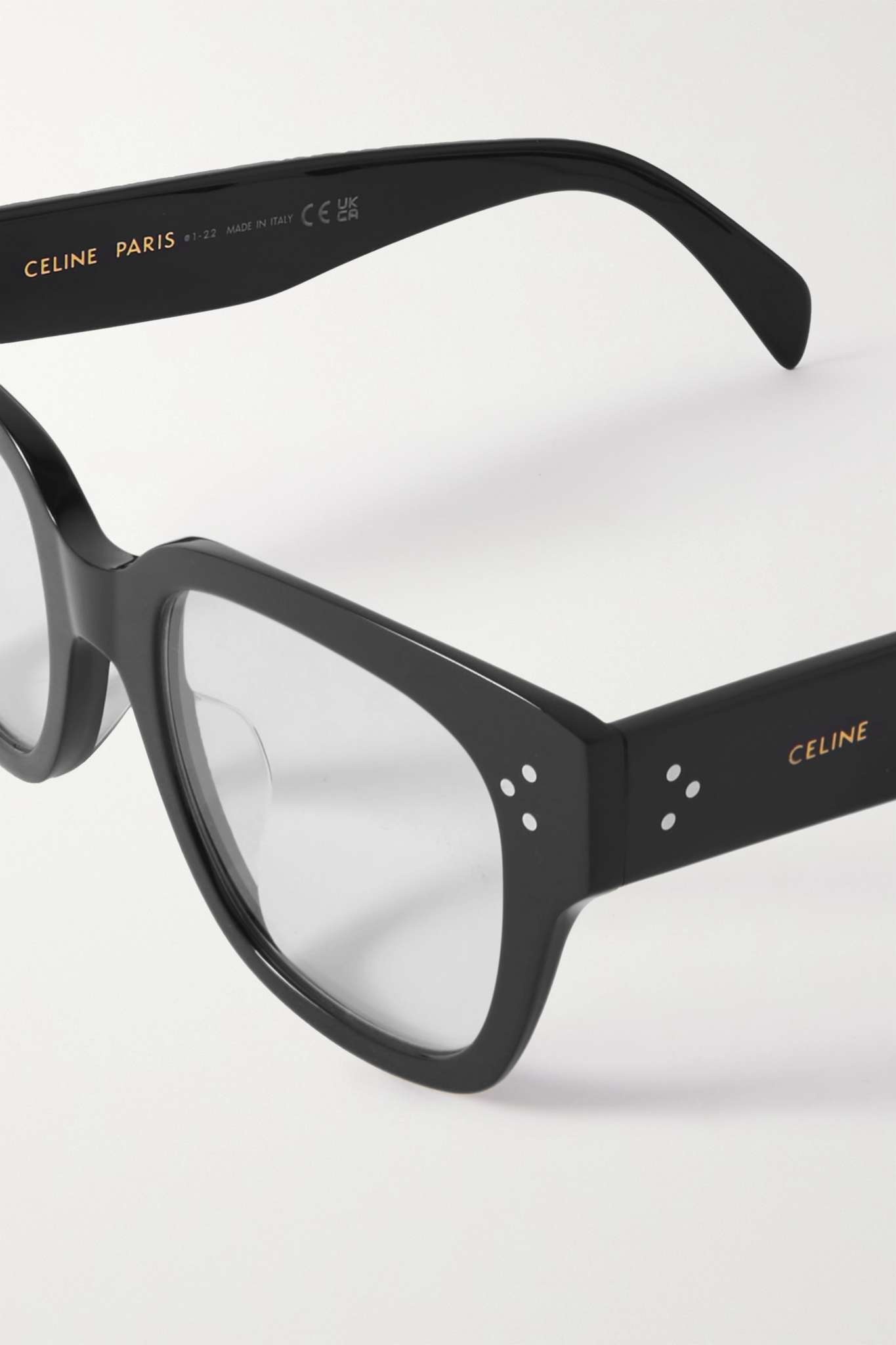 Oversized cat-eye acetate optical glasses - 4