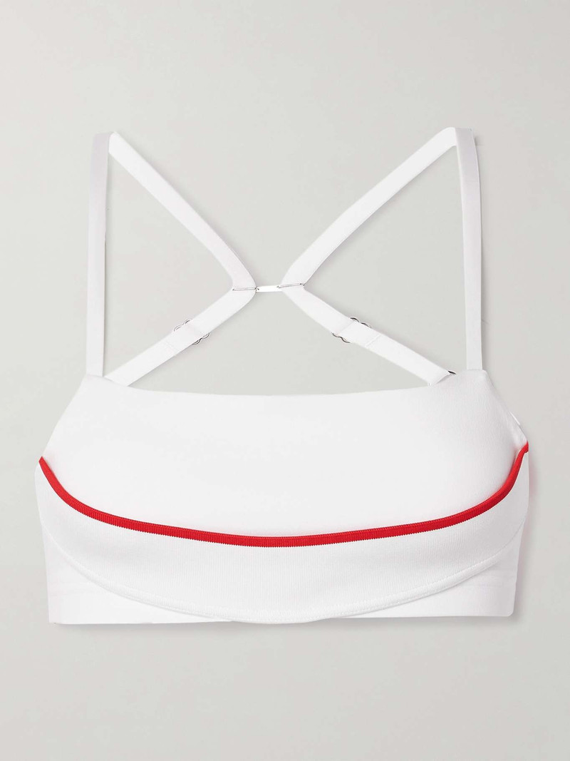 + Jacquemus NRG appliquéd stretch-jersey sports bra - 1