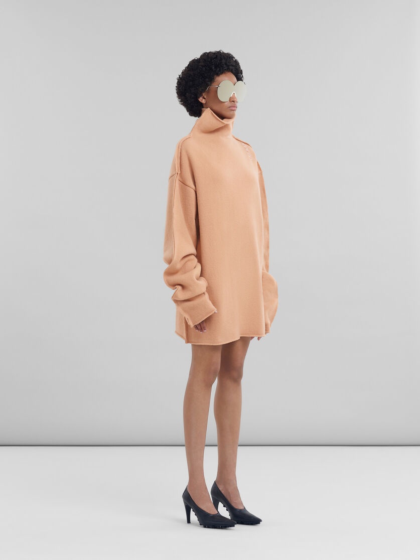 PEACH PINK WOOL SWEATER - 5