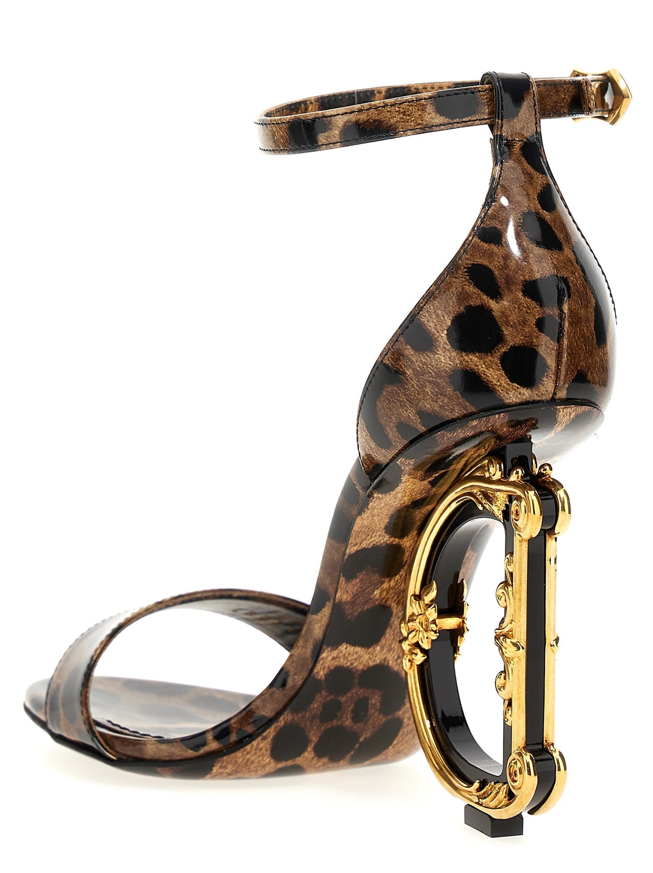 Animal-Print  With Logo Heel Sandals Multicolor - 3