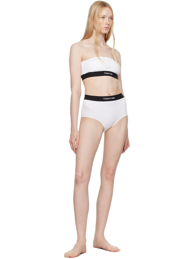 TOM FORD White Modal Signature Bandeau Bra outlook