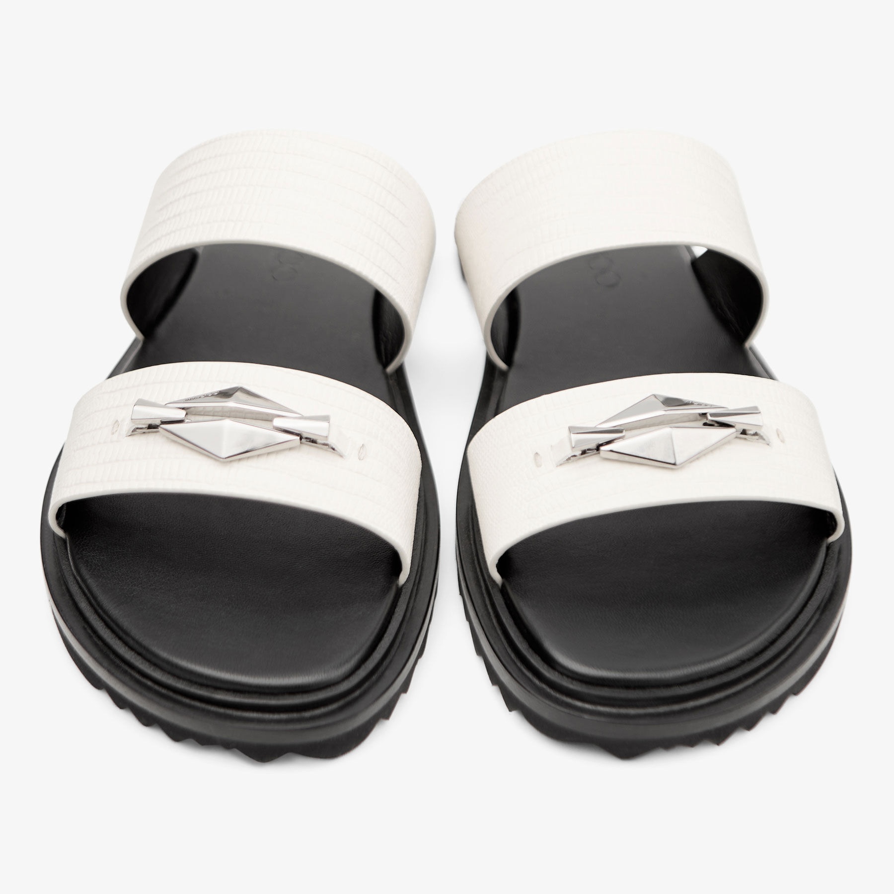 Raiden Sandal/M
Latte Lizard Printed Leather Sandals - 3