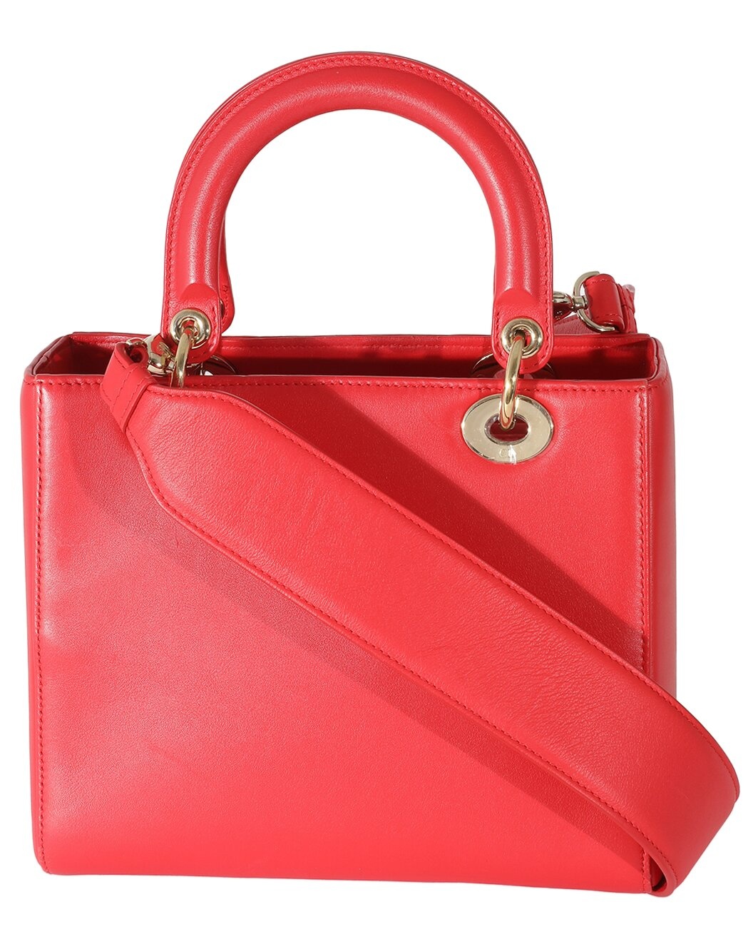 Dior Red Calfskin Niki de Saint Phalle Medium Lady Dior (Authentic Pre-Loved) - 2