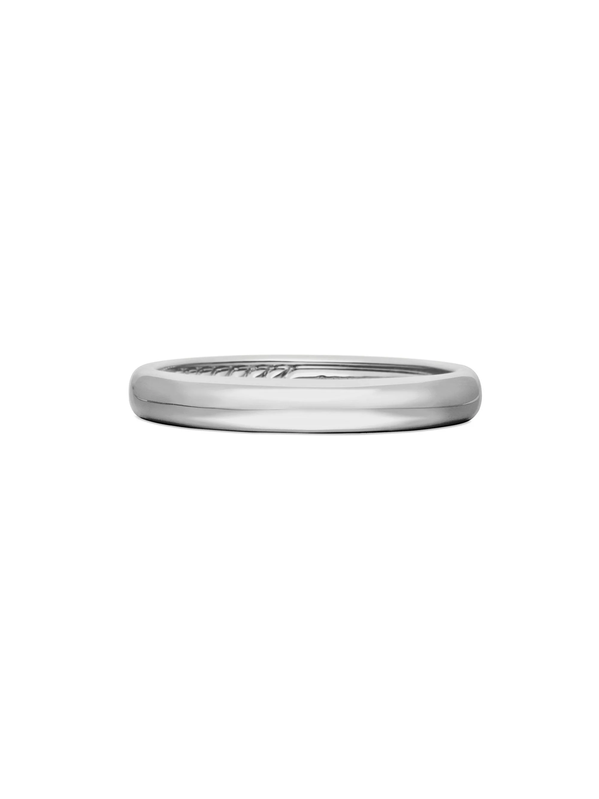 Men's Classic Band Ring in Platinum - Silver - 1