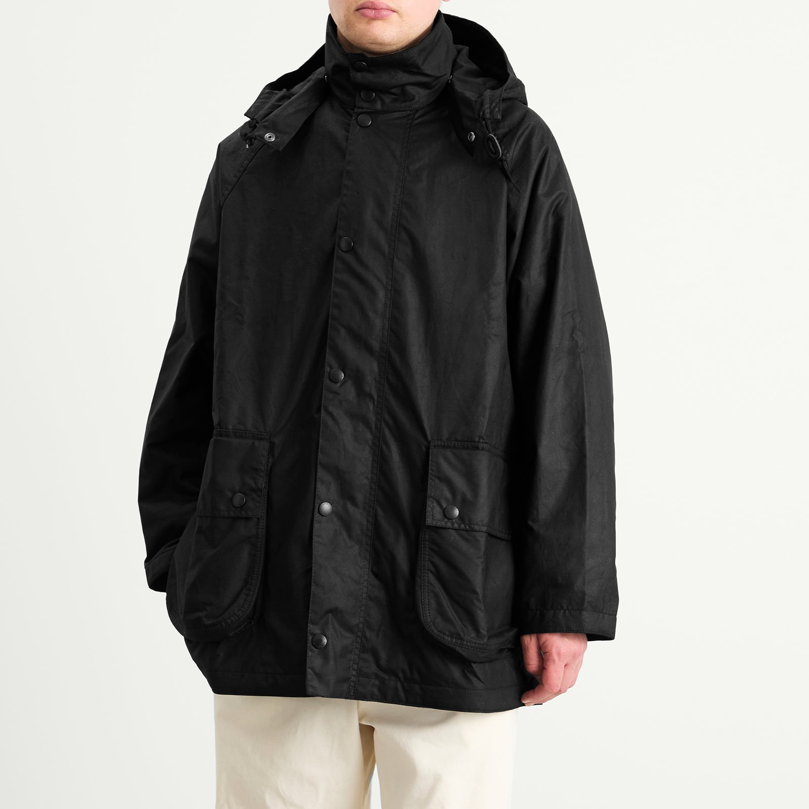 Barbour x Margaret Howell Stand Collar Wax Parka - 2