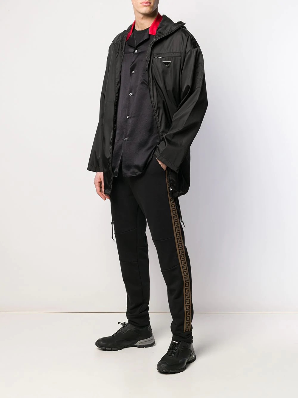 FF-logo tapered track trousers - 2