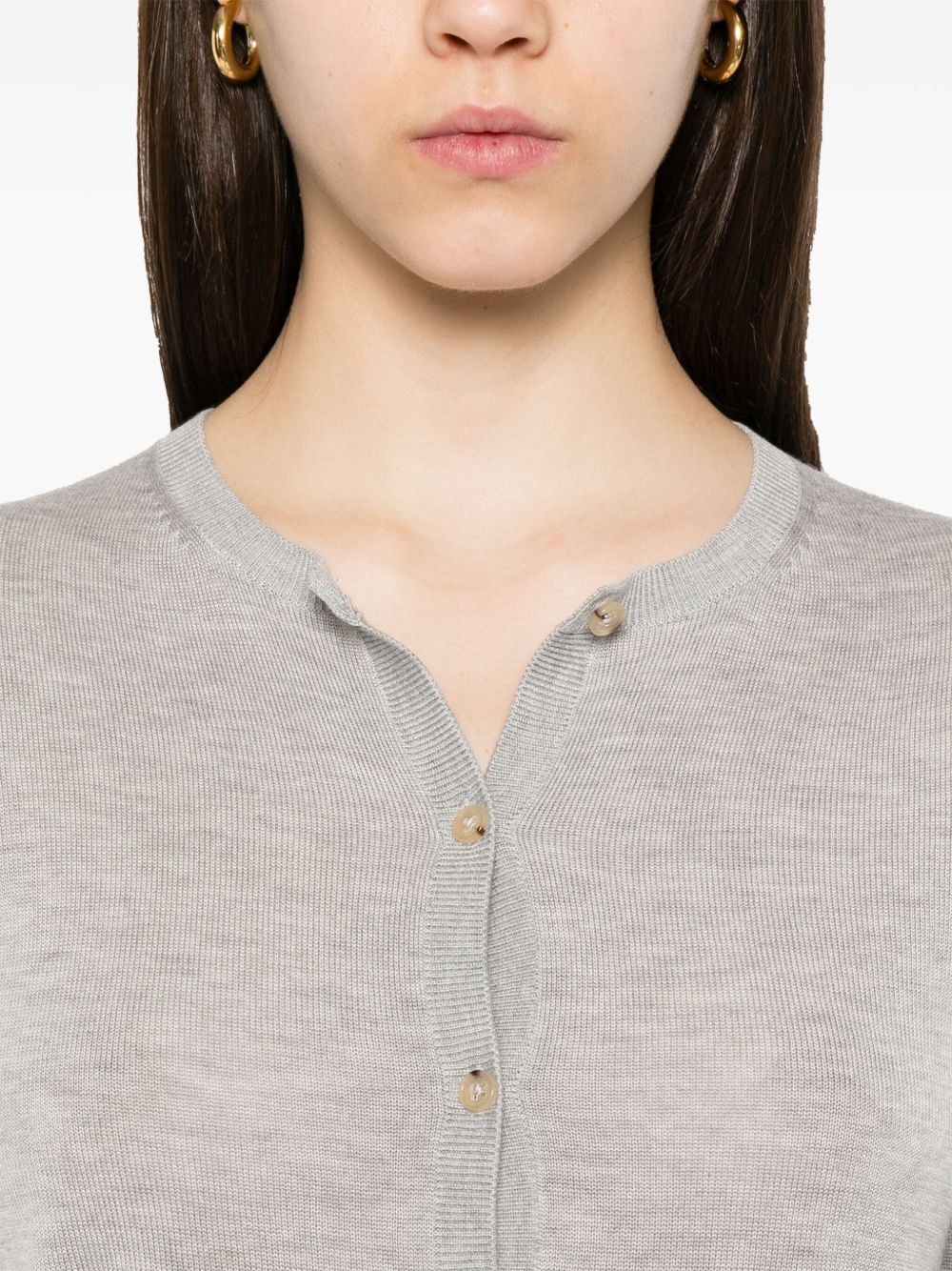 fine-knit cardigan - 5