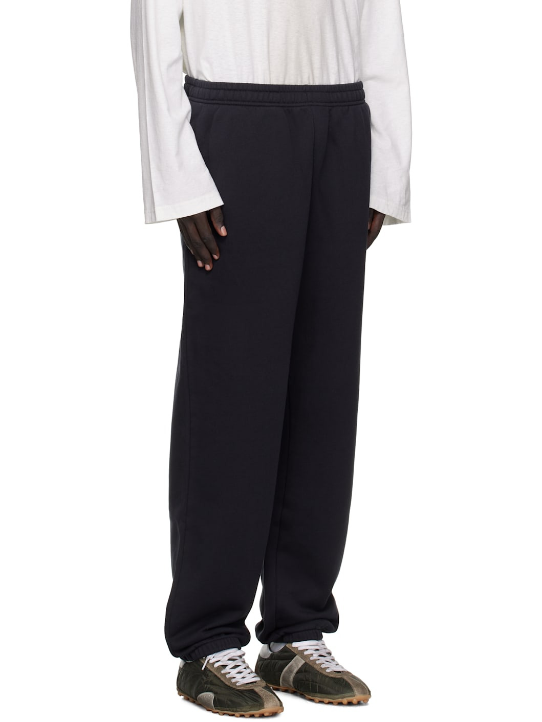 Black Cotton Sweatpants - 2