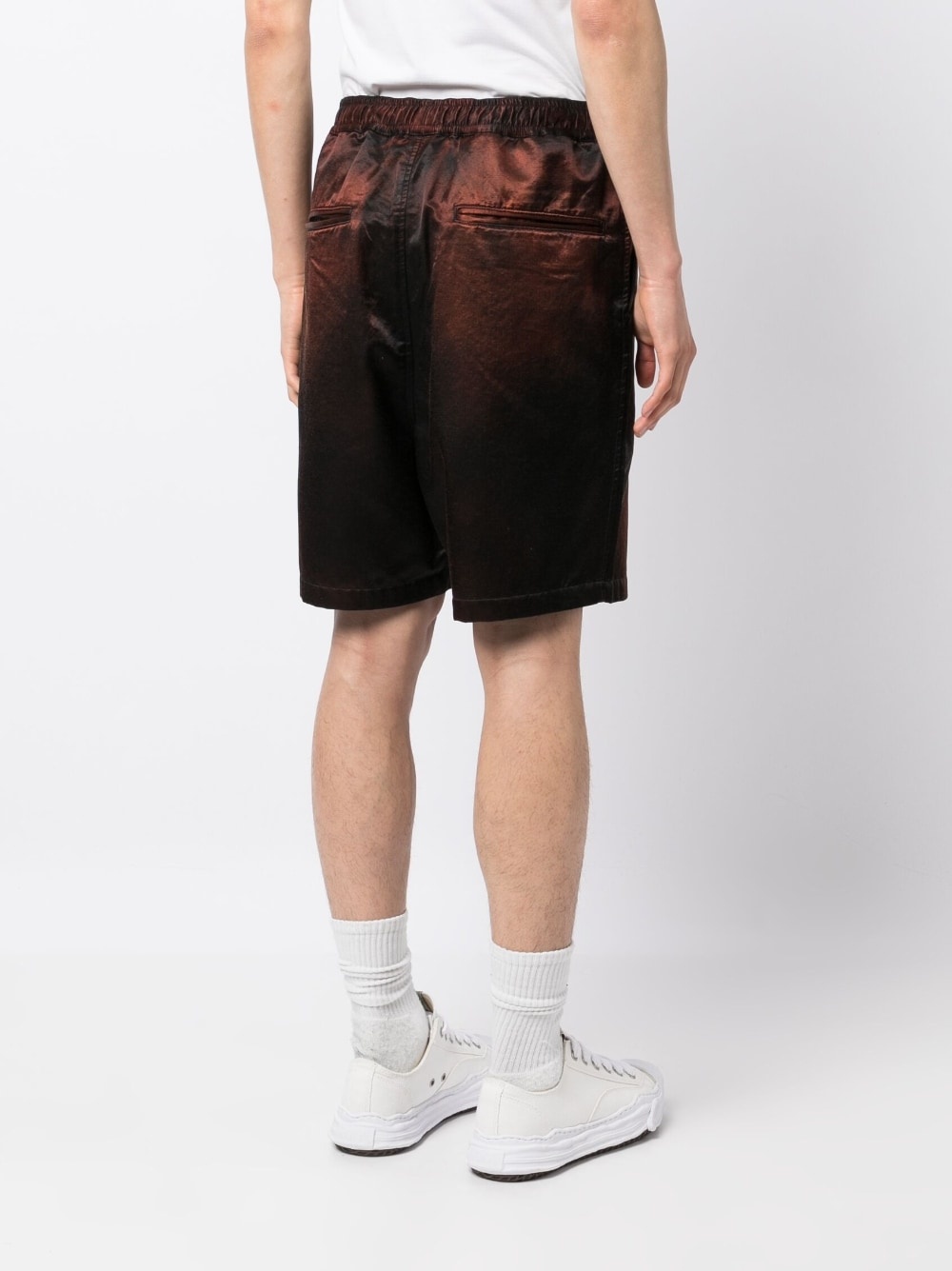 faded-effect drawstring-waist shorts - 4