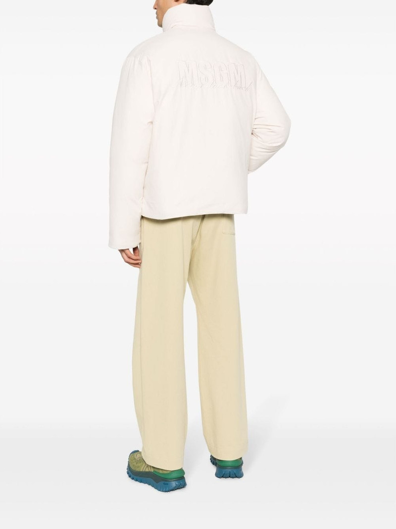 MSGM logo-embroidered padded jacket outlook