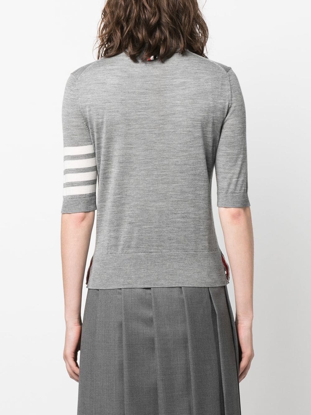 turtleneck short-sleeve jumper - 4