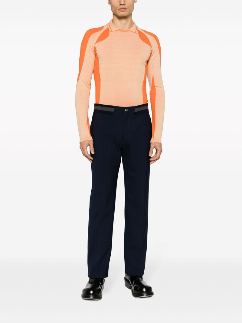 Off-White stripe-detail straight-leg trousers outlook
