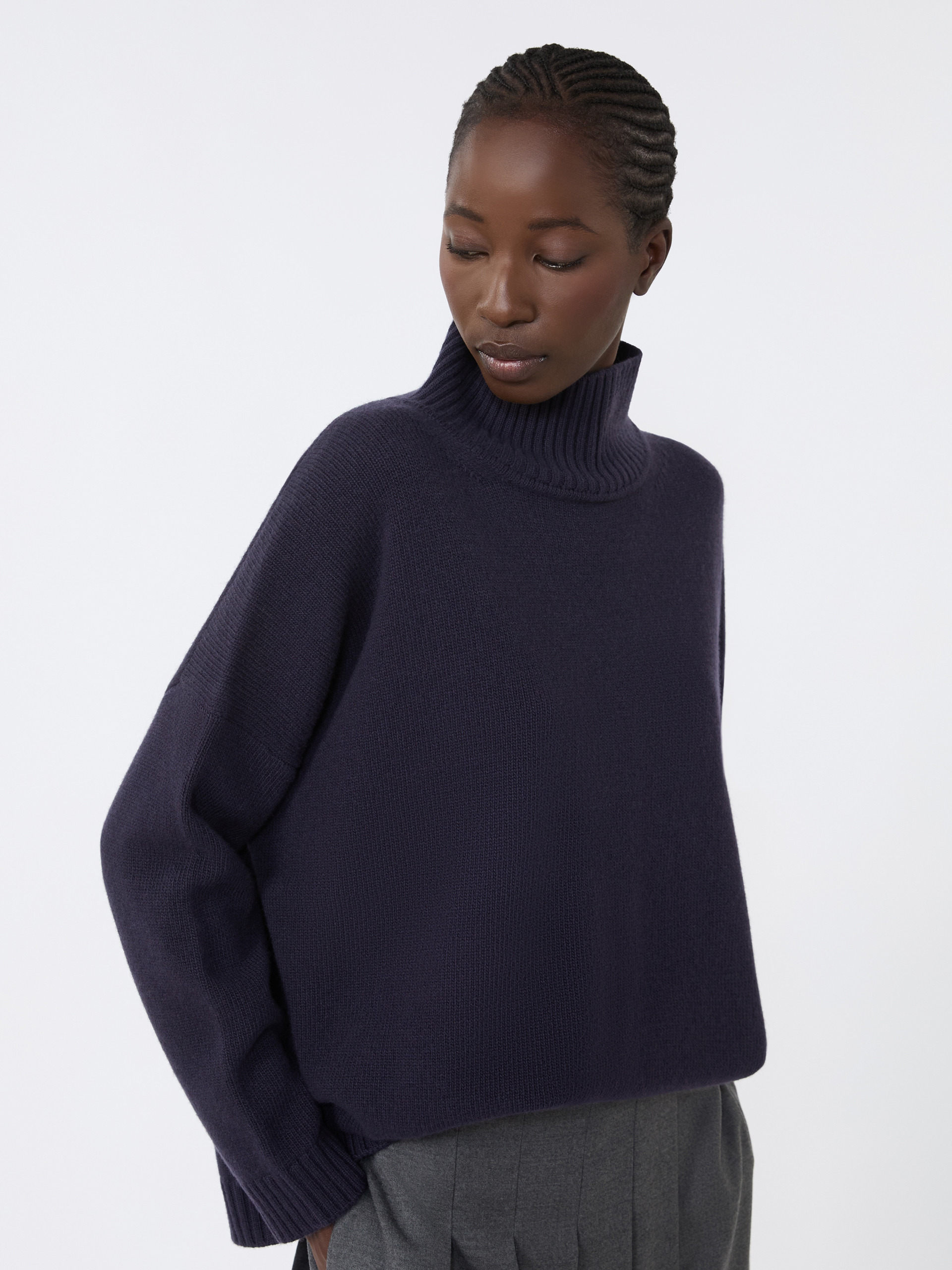 BORGIA Wool knit turtleneck jumper - 5