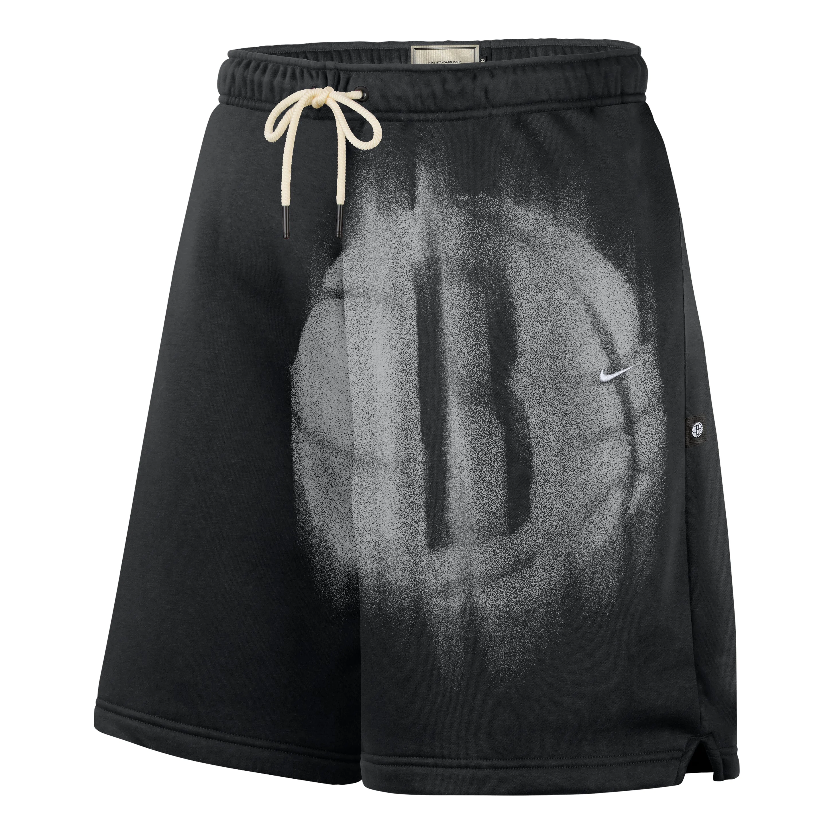 Nike Brooklyn Nets Standard Issue Fleece Shorts 'Black White' IQ1456-010 - 1
