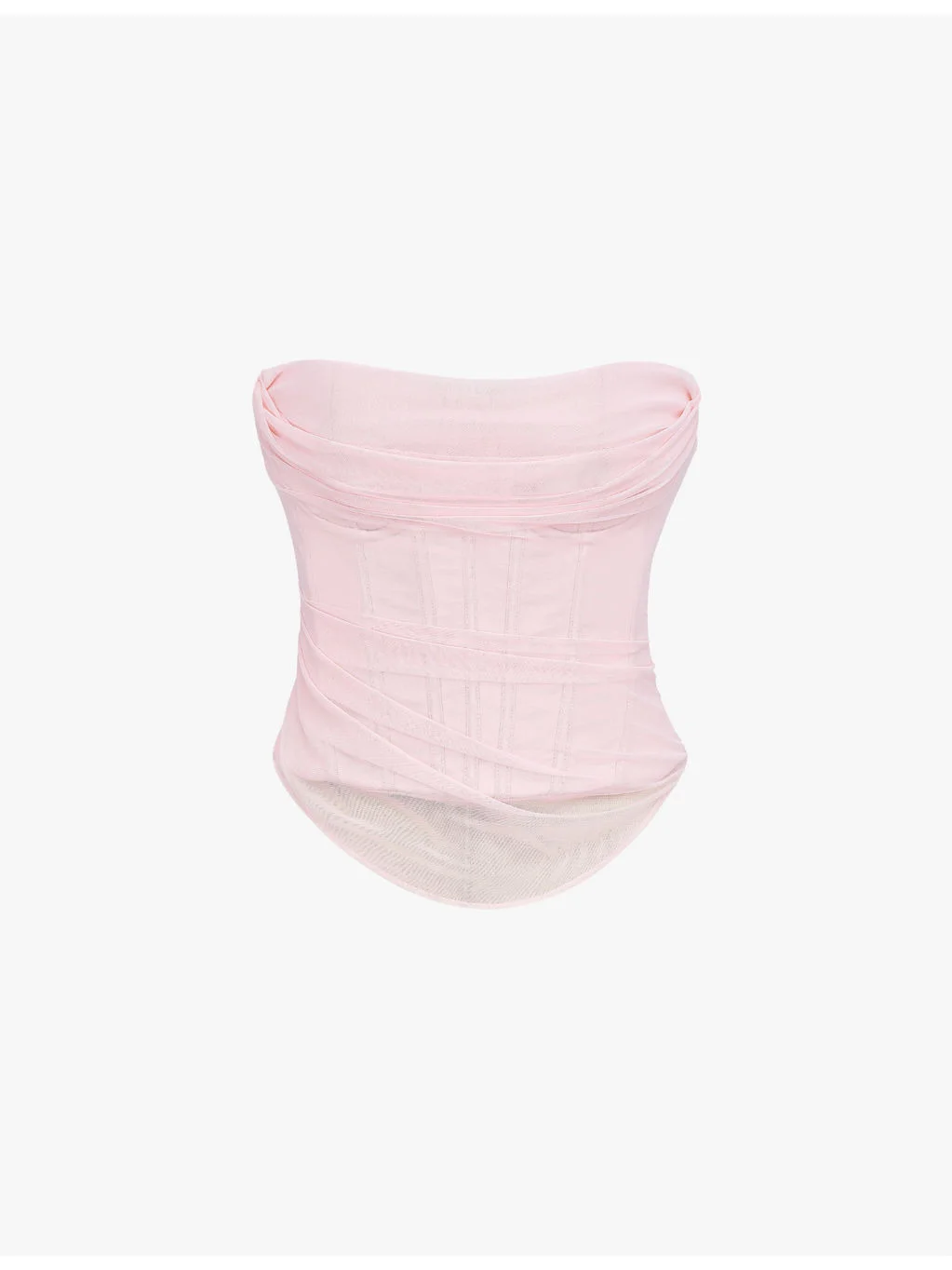 Georgie gathered strapless woven corset - 1
